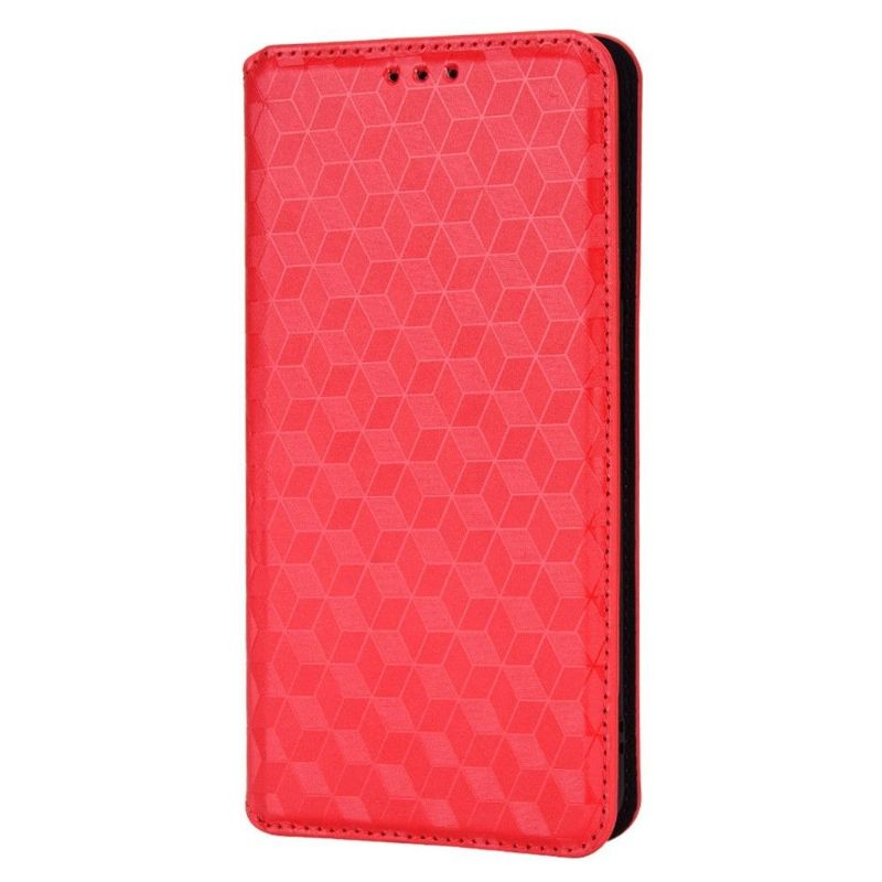 Flipové Pouzdro Na Oppo Find X5 Kožené Pouzdro Návrh Geometrie