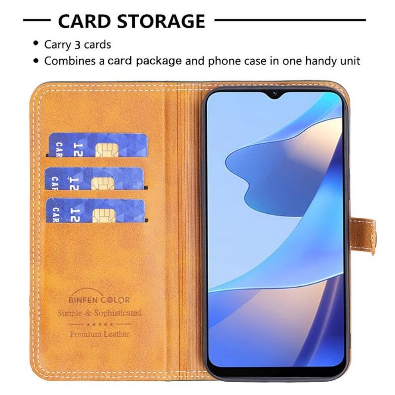Flipové Pouzdro Na Oppo Find X5 Odkryté Švy Binfen Series-8
