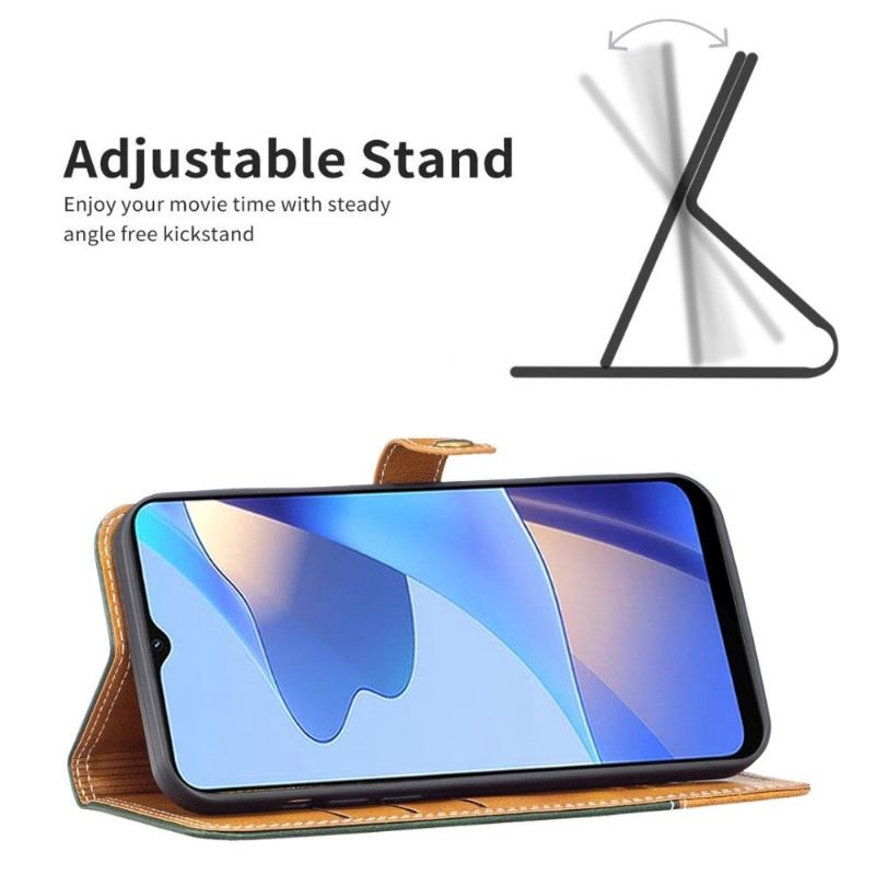 Flipové Pouzdro Na Oppo Find X5 Odkryté Švy Binfen Series-8