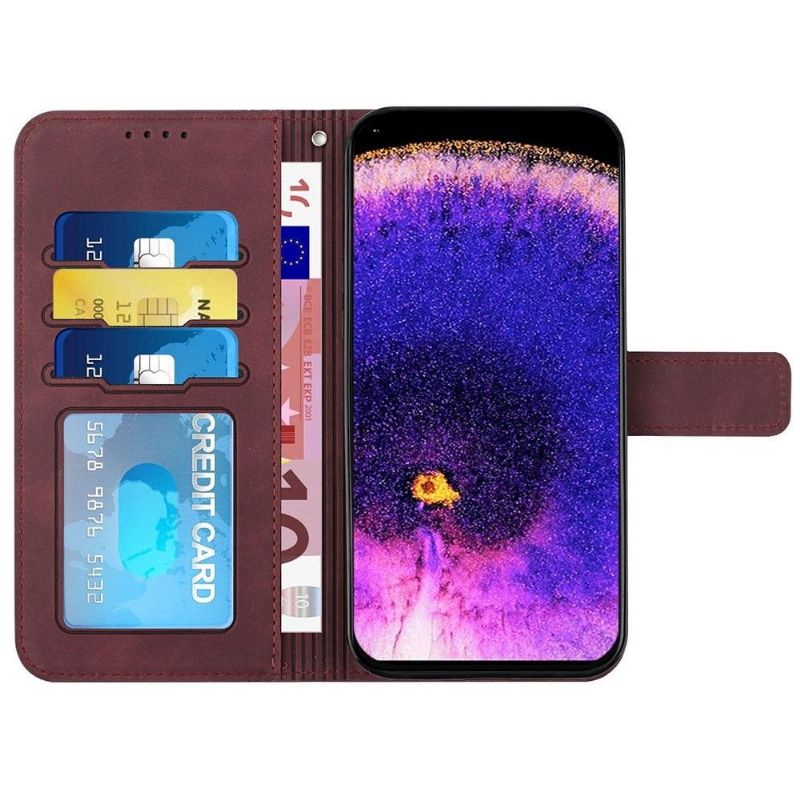 Flipové Pouzdro Na Oppo Find X5 Čáry Úsměvu