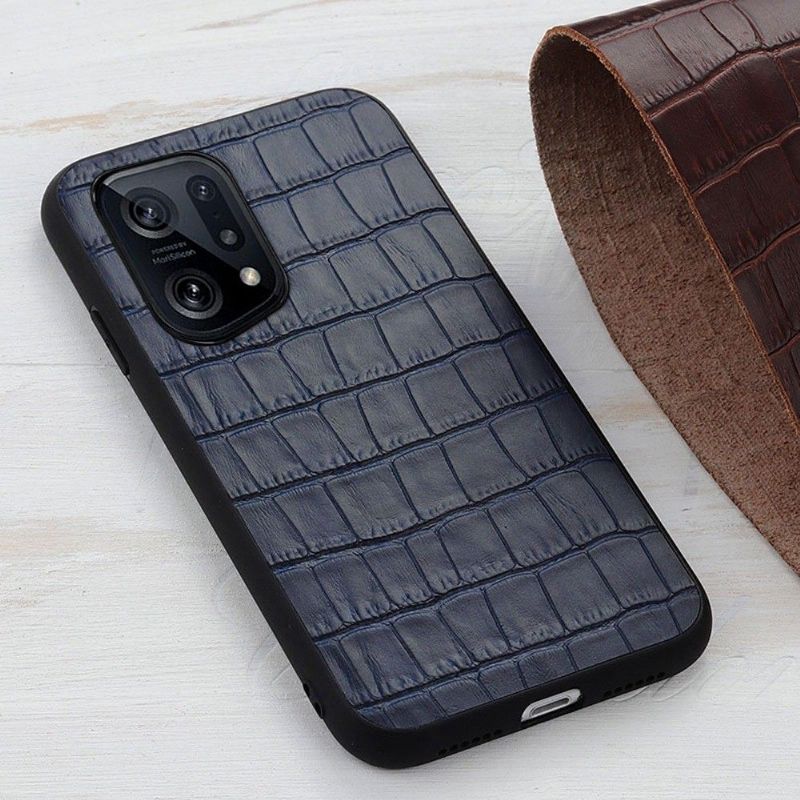 Kryt Na Oppo Find X5 Elegantní Vzhled Croco Skin