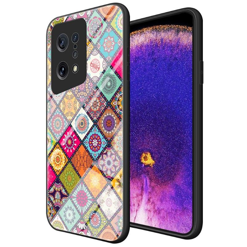 Kryt Na Oppo Find X5 Mandalový Kaleidoskop Se Stojanem