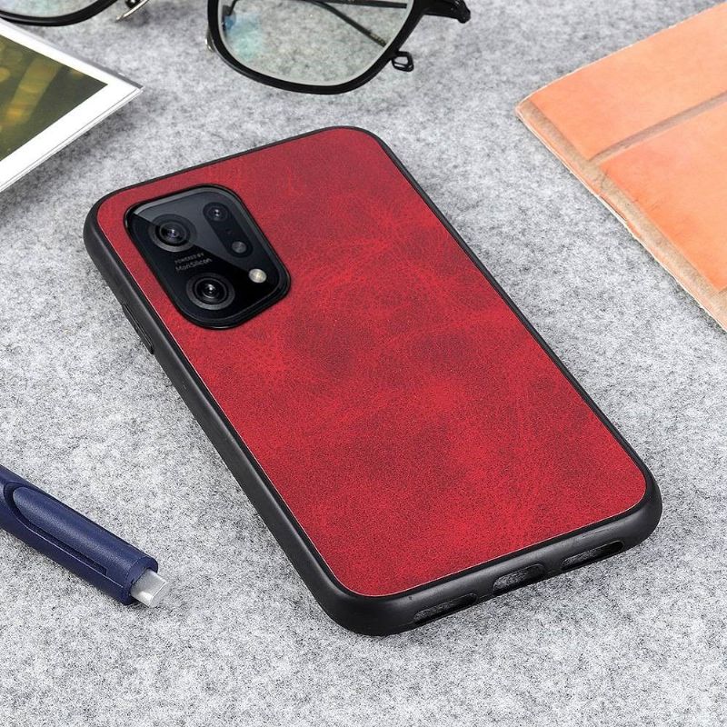 Kryt Na Oppo Find X5 Vintage Umělý Kožený Jazz