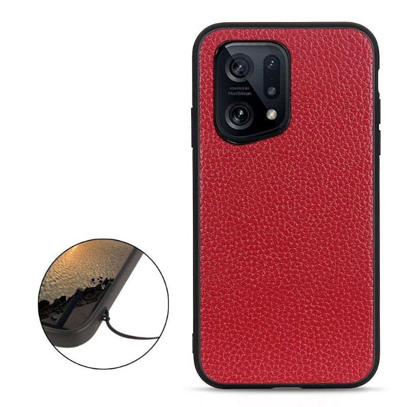 Kryt Na Oppo Find X5 Zrnitá Kůže