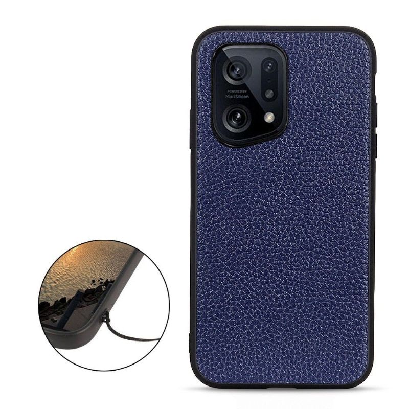 Kryt Na Oppo Find X5 Zrnitá Kůže