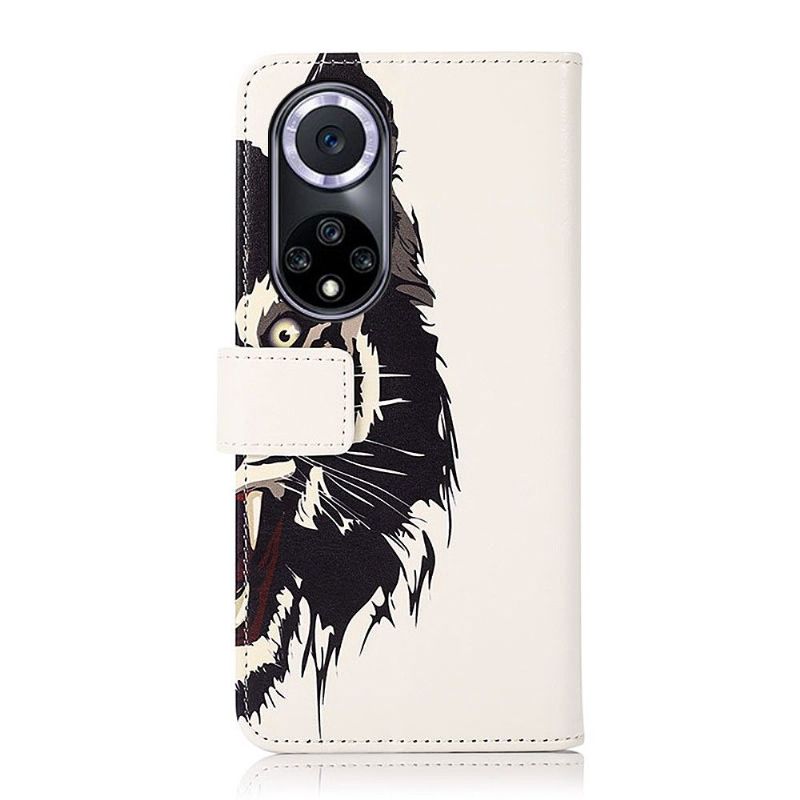 Flipové Pouzdro Na Honor 50 / Huawei Nova 9 Divoký Tygr