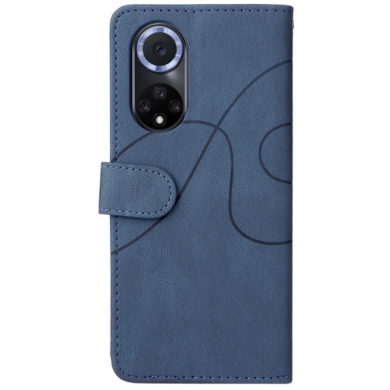 Flipové Pouzdro Na Honor 50 / Huawei Nova 9 Dvoubarevné Umělecké