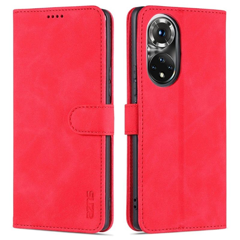 Kožené Pouzdro Folio Na Honor 50 / Huawei Nova 9 Flipové Pouzdro Držák Karty Azns