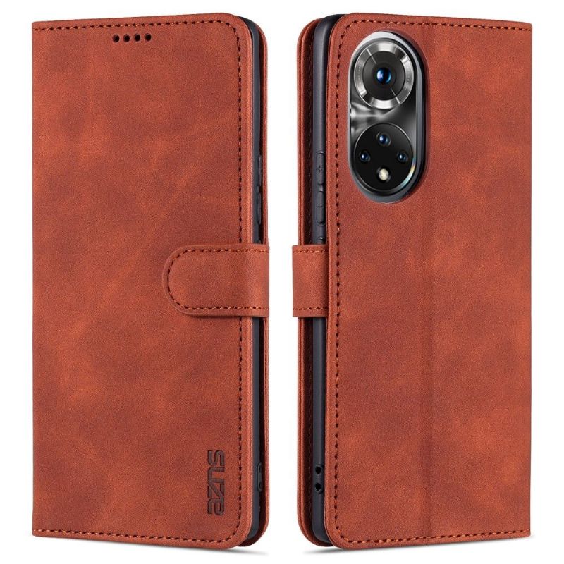 Kožené Pouzdro Folio Na Honor 50 / Huawei Nova 9 Flipové Pouzdro Držák Karty Azns