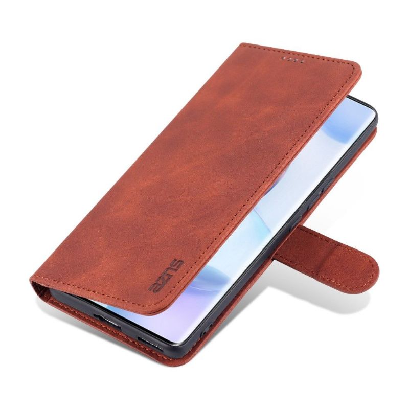 Kožené Pouzdro Folio Na Honor 50 / Huawei Nova 9 Flipové Pouzdro Držák Karty Azns