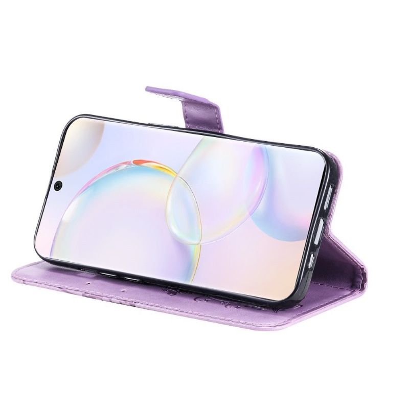 Kožené Pouzdro Na Honor 50 / Huawei Nova 9 Podpora Motýlků Funkcí