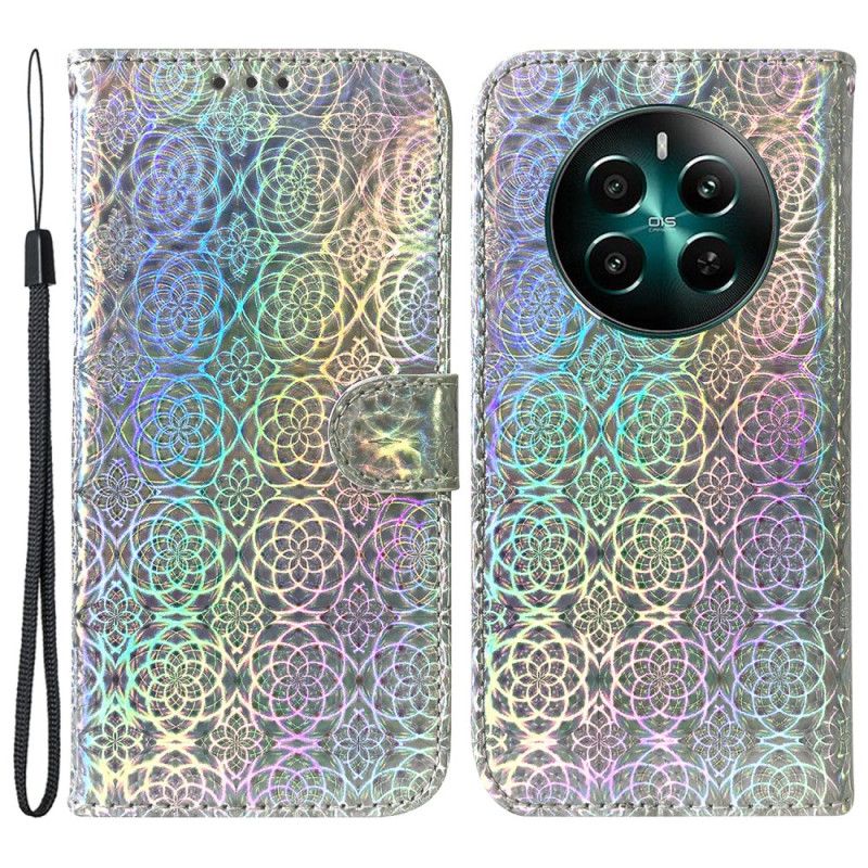 Peněženková Pouzdra Realme 12 Plus 5g Kryty Na Mobil Strappy Disco Style