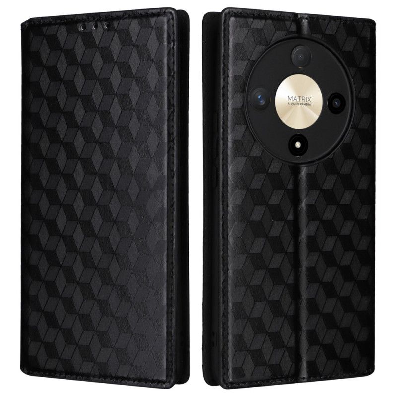 Kožené Pouzdro Folio Na Honor X9b / Magic 6 Lite 3d Diamanty