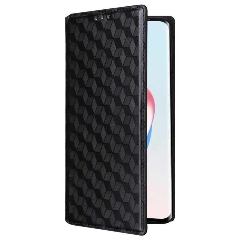 Kožené Pouzdro Folio Na Honor X9b / Magic 6 Lite 3d Diamanty
