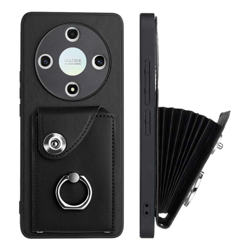 Kryt Honor X9b / Magic 6 Lite Kožený Držák Karet S Efekty