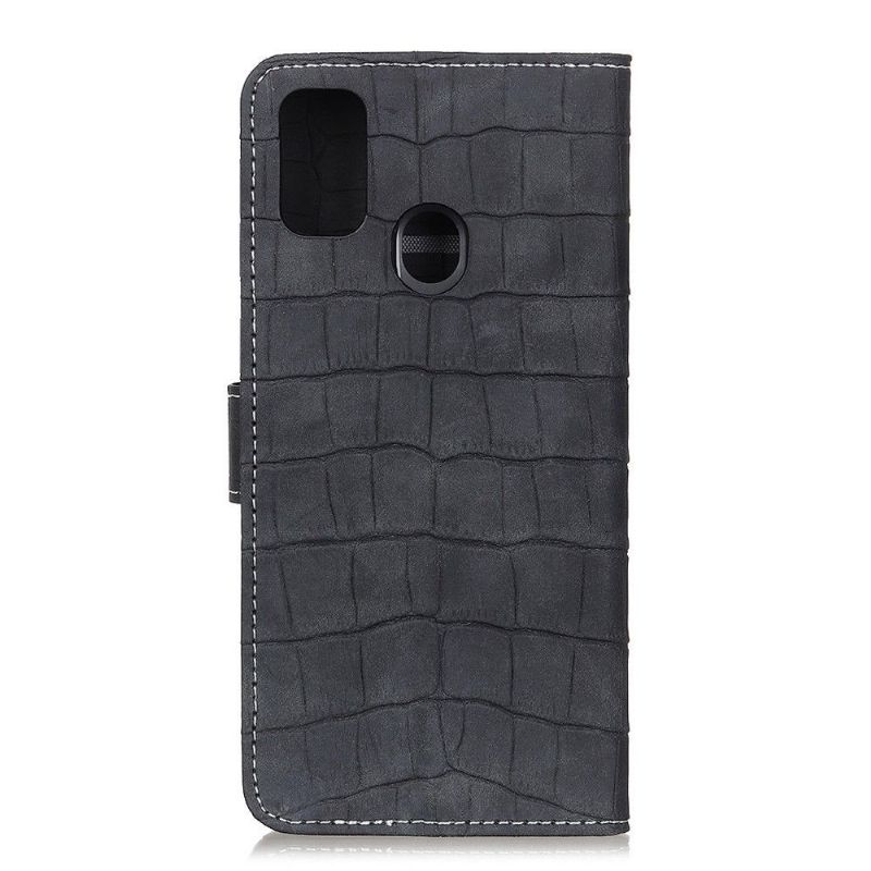 Flipové Pouzdro Na Huawei P Smart 2020 Efekt Imitace Kůže Croc