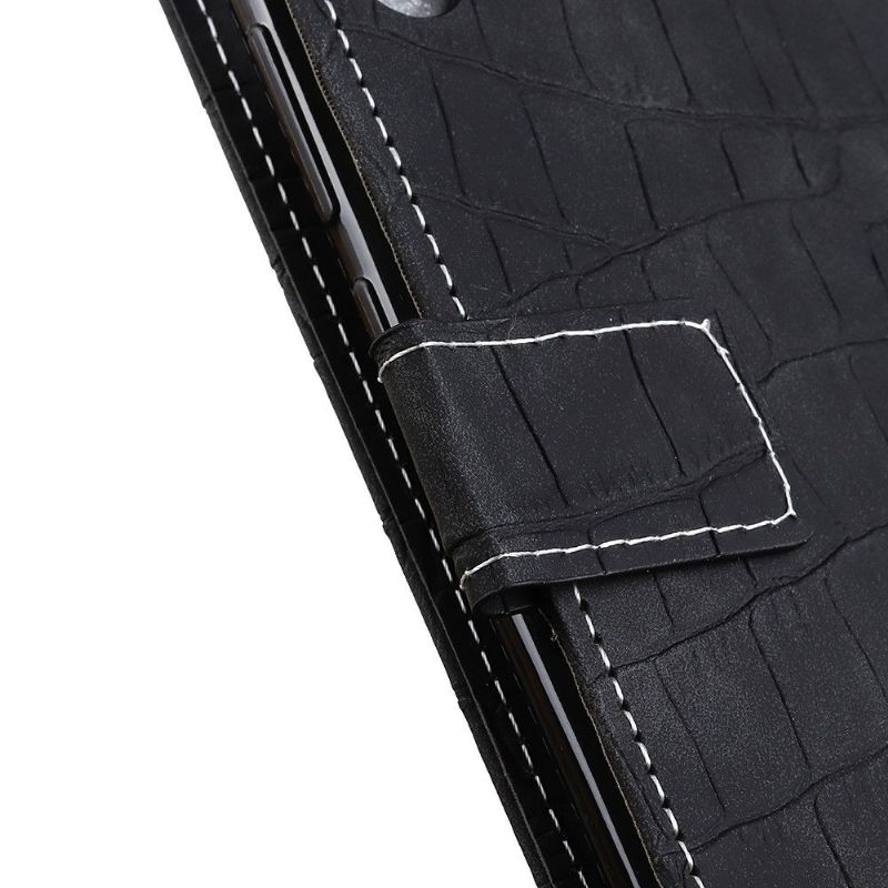 Flipové Pouzdro Na Huawei P Smart 2020 Efekt Imitace Kůže Croc