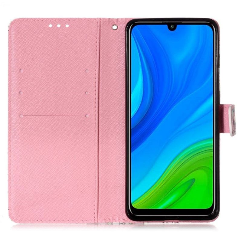 Flipové Pouzdro Na Huawei P Smart 2020 Růžový Květ