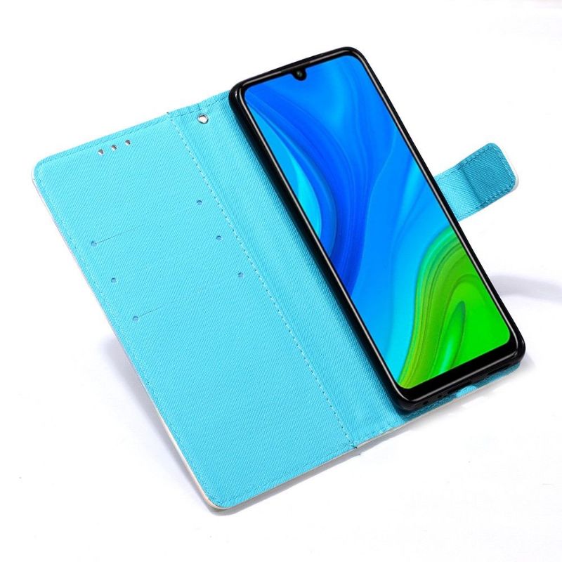 Kožené Pouzdro Na Huawei P Smart 2020 Vzor Calavera