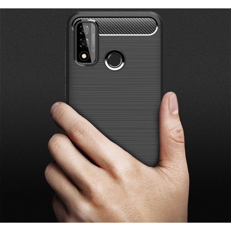 Kryt Na Huawei P Smart 2020 Flexibilní Kartáčovaný Efekt