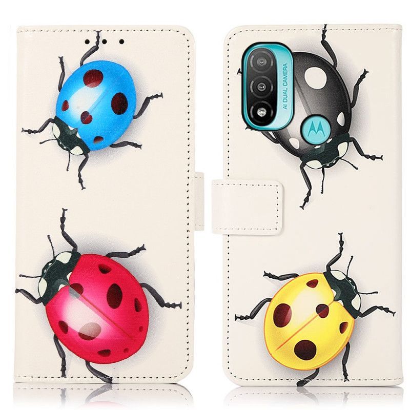 Flipové Pouzdro Na Moto E40 / E30 / E20 Berušky