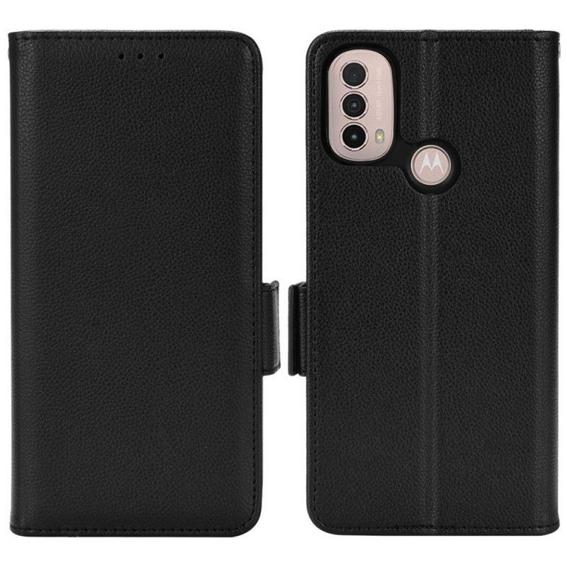 Flipové Pouzdro Na Moto E40 / E30 / E20 Kožené Pouzdro Klapka Double Nové Barvy