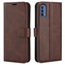 Flipové Pouzdro Na Moto E40 / E30 / E20 Slim Extreme Leather Effect