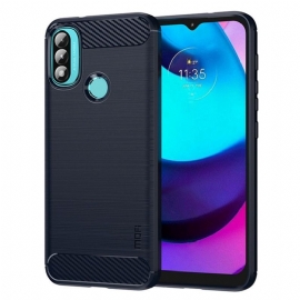 Kryty Na Mobil Na Moto E40 / E30 / E20 Mofi Kartáčované Uhlíkové Vlákno
