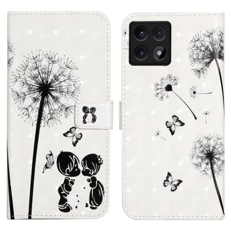 Kožený Kryt Xiaomi 14t Děti A Pampelišky