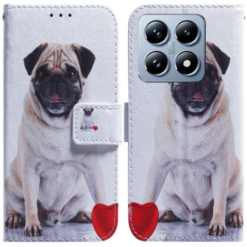 Kožený Kryt Xiaomi 14t Mops Pes