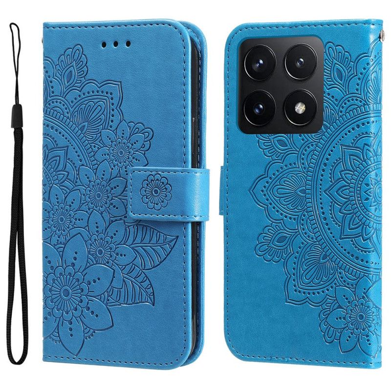 Kožený Kryt Xiaomi 14t Otisk Mandaly