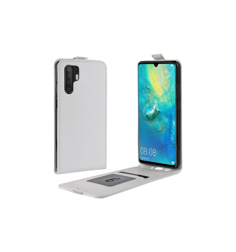 Flipové Pouzdro Na Huawei P30 Pro Kožené Pouzdro Vertikální Umělá Kůže