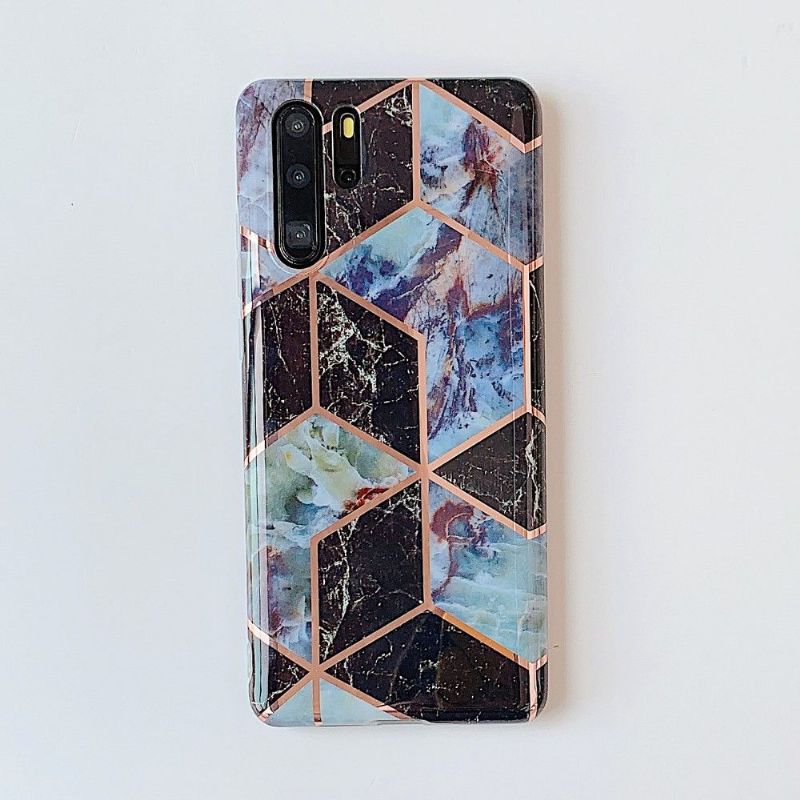 Kryt Na Huawei P30 Pro Geometrický Styl Mramoru