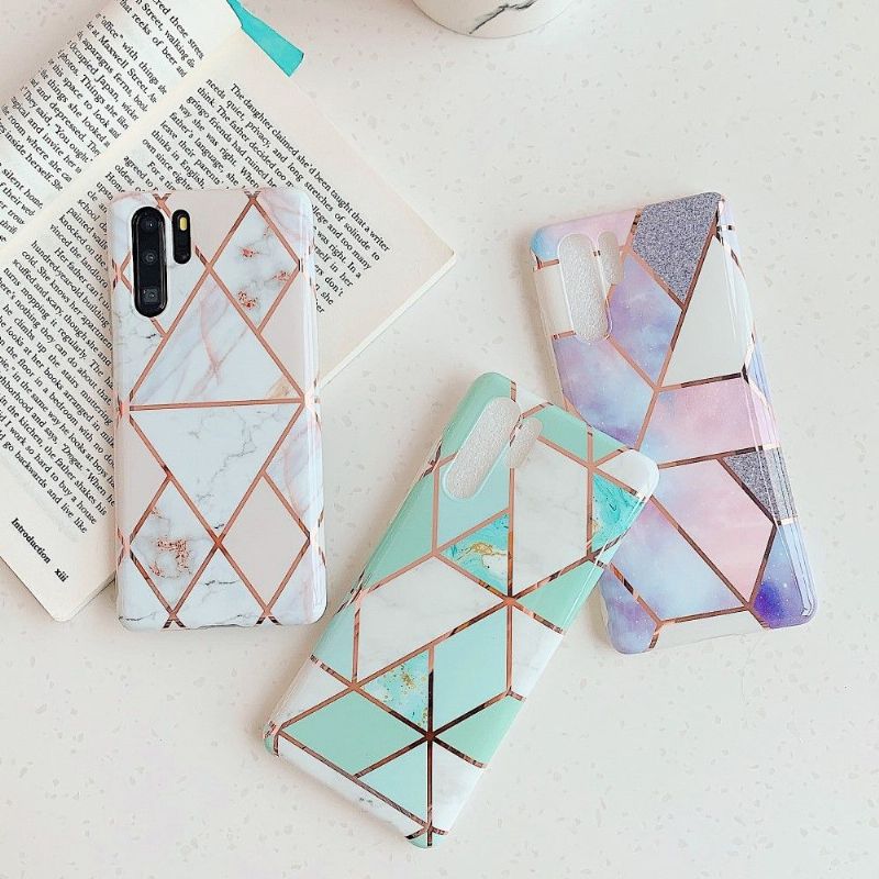 Kryt Na Huawei P30 Pro Geometrický Styl Mramoru