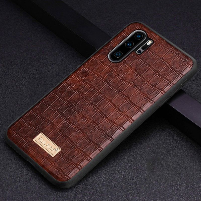 Kryt Na Huawei P30 Pro Kožený Efekt Sulada Croc