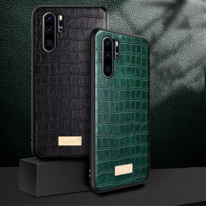 Kryt Na Huawei P30 Pro Kožený Efekt Sulada Croc