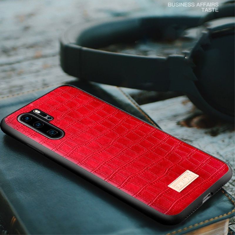 Kryt Na Huawei P30 Pro Kožený Efekt Sulada Croc
