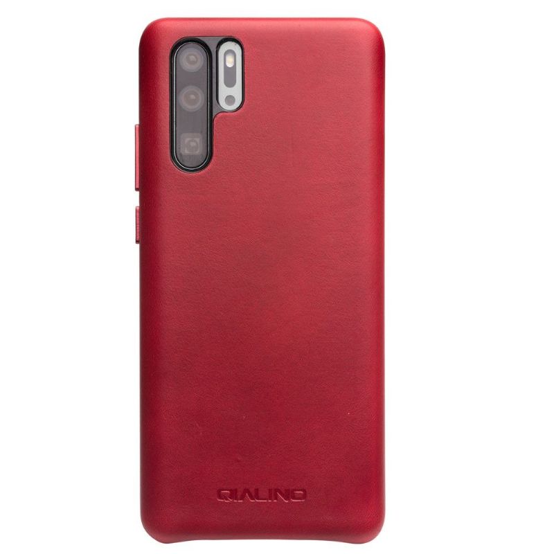 Kryt Na Huawei P30 Pro Kůže Qialino Premium - Červená
