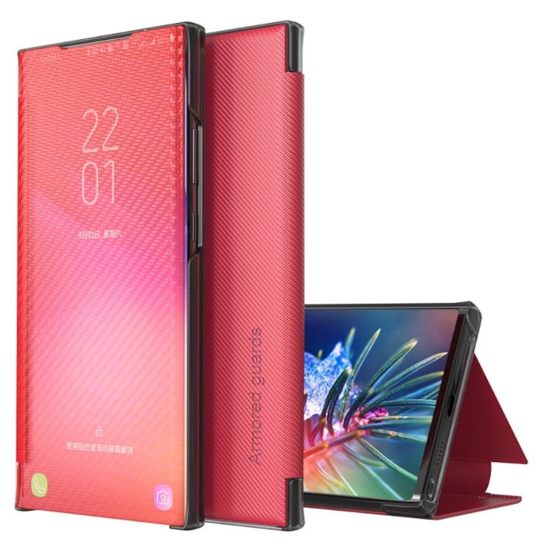 Kryty Na Mobil Na Huawei P30 Pro Flipové Pouzdro Uhlíkové Vlákno