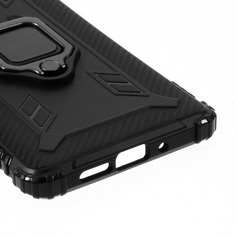 Kryty Na Mobil Na Huawei P30 Pro Karbonový Vzhled S Opěrným Kroužkem