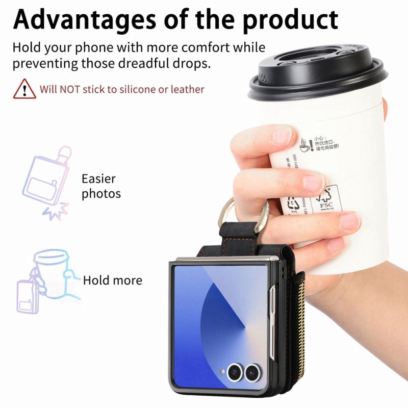 Kryt Na Samsung Galaxy Z Flip 7 Kapsa Na Zip A Držák Na Karty