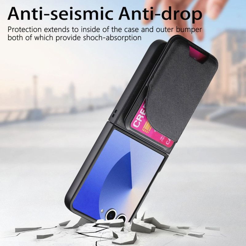 Kryt Na Samsung Galaxy Z Flip 7 Magnetické S Držákem A Odnímatelným Držákem Na Karty