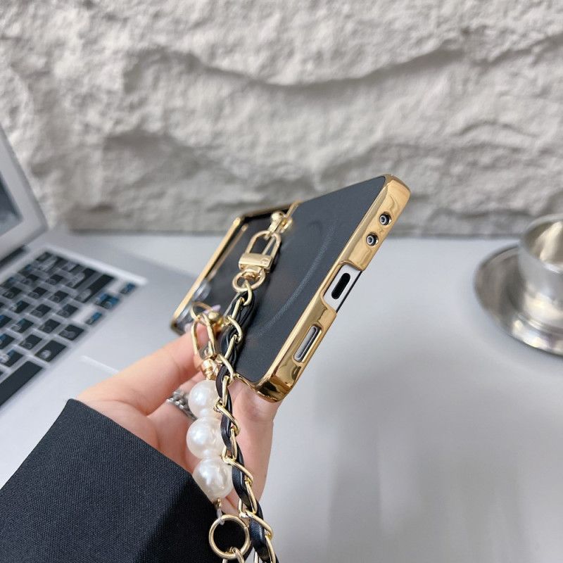 Kryt Na Samsung Galaxy Z Flip 7 Magnetický Řemínek S Přívěskem