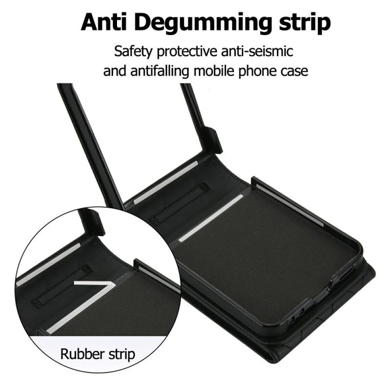 Kryt Na Samsung Galaxy Z Flip 7 Pouzdro Na Karty A Řemínek S Blokováním Rfid