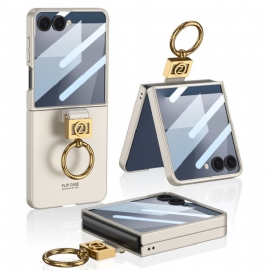Kryt Samsung Galaxy Z Flip 7 Držák Na Prsteny A Ochranná Fólie Gkk