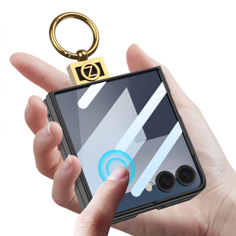Kryt Samsung Galaxy Z Flip 7 Držák Na Prsteny A Ochranná Fólie Gkk