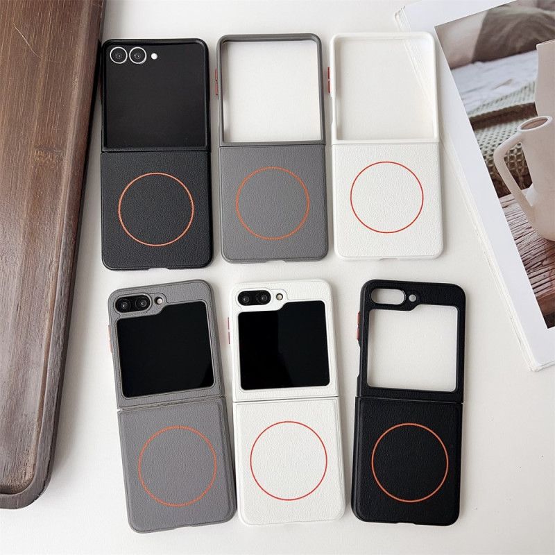 Kryt Samsung Galaxy Z Flip 7 Kompatibilní S Oranžovým Kroužkem Magsafe