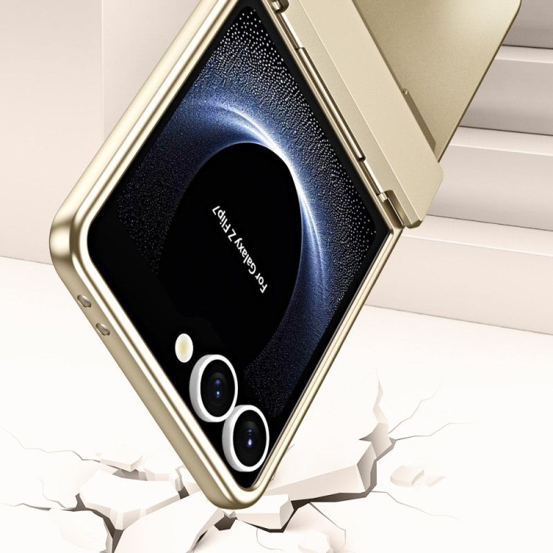 Kryt Samsung Galaxy Z Flip 7 Kovový Efekt S Ochranou Displeje