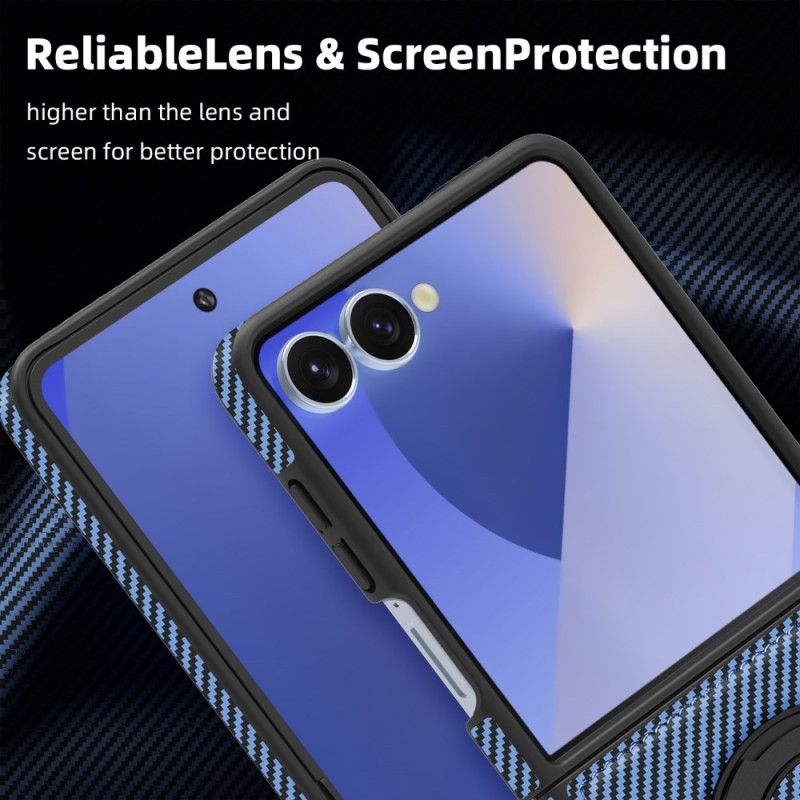 Kryt Samsung Galaxy Z Flip 7 Kryty Na Mobil Magnetické Uhlíkové Vlákno