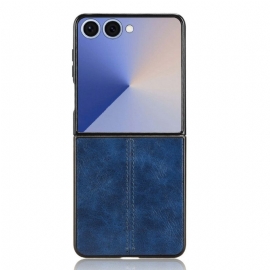 Kryt Samsung Galaxy Z Flip 7 Kryty Na Mobil Prošívaný Kožený Efekt